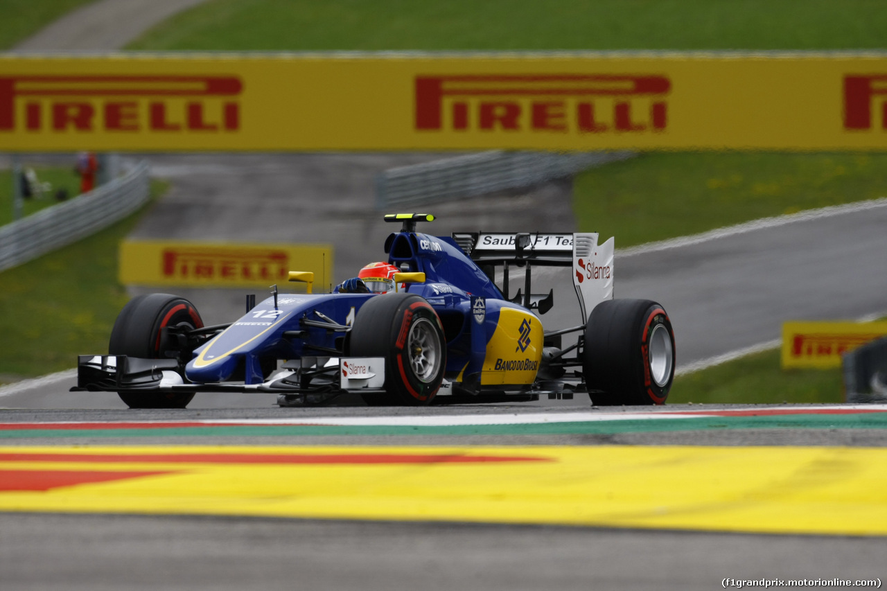 GP AUSTRIA, 20.06.2015- Qualifiche, Felipe Nasr (BRA) Sauber C34