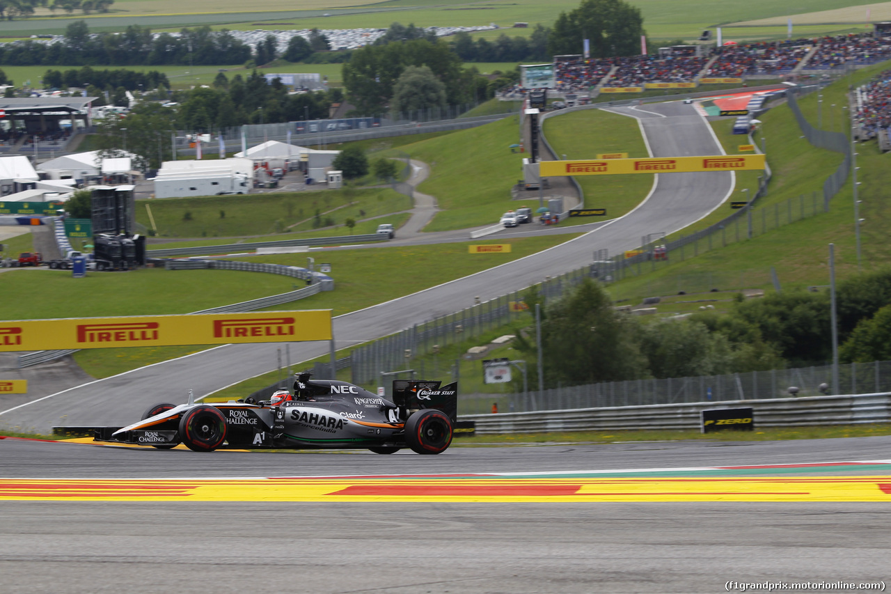 GP AUSTRIA, 20.06.2015- Qualifiche, Nico Hulkenberg (GER) Sahara Force India F1 VJM08