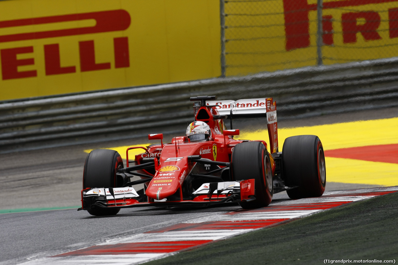 GP AUSTRIA, 20.06.2015- Qualifiche, Sebastian Vettel (GER) Ferrari SF15-T