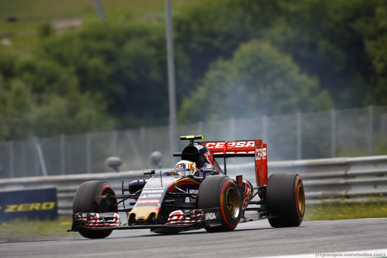 GP AUSTRIA, 20.06.2015- Qualifiche, Carlos Sainz Jr (ESP) Scuderia Toro Rosso STR10