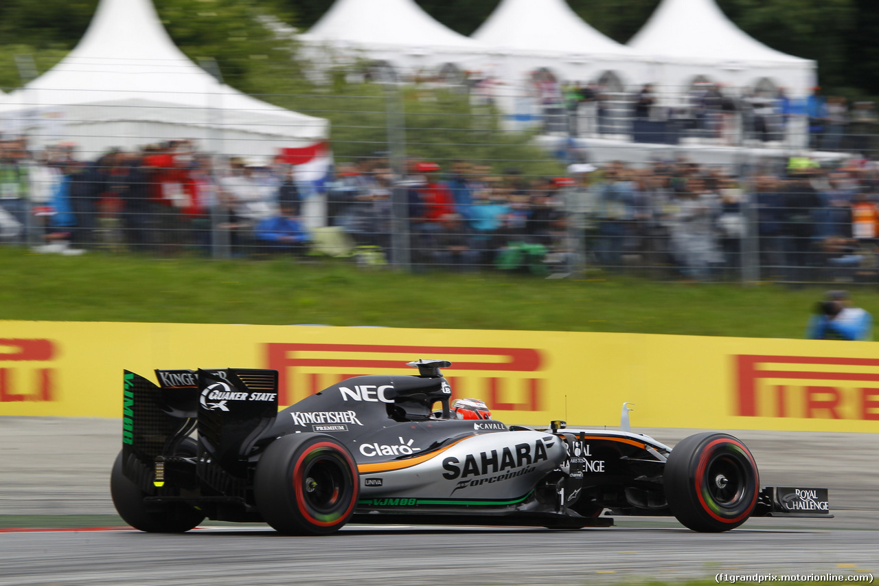 GP AUSTRIA, 20.06.2015- Qualifiche, Nico Hulkenberg (GER) Sahara Force India F1 VJM08