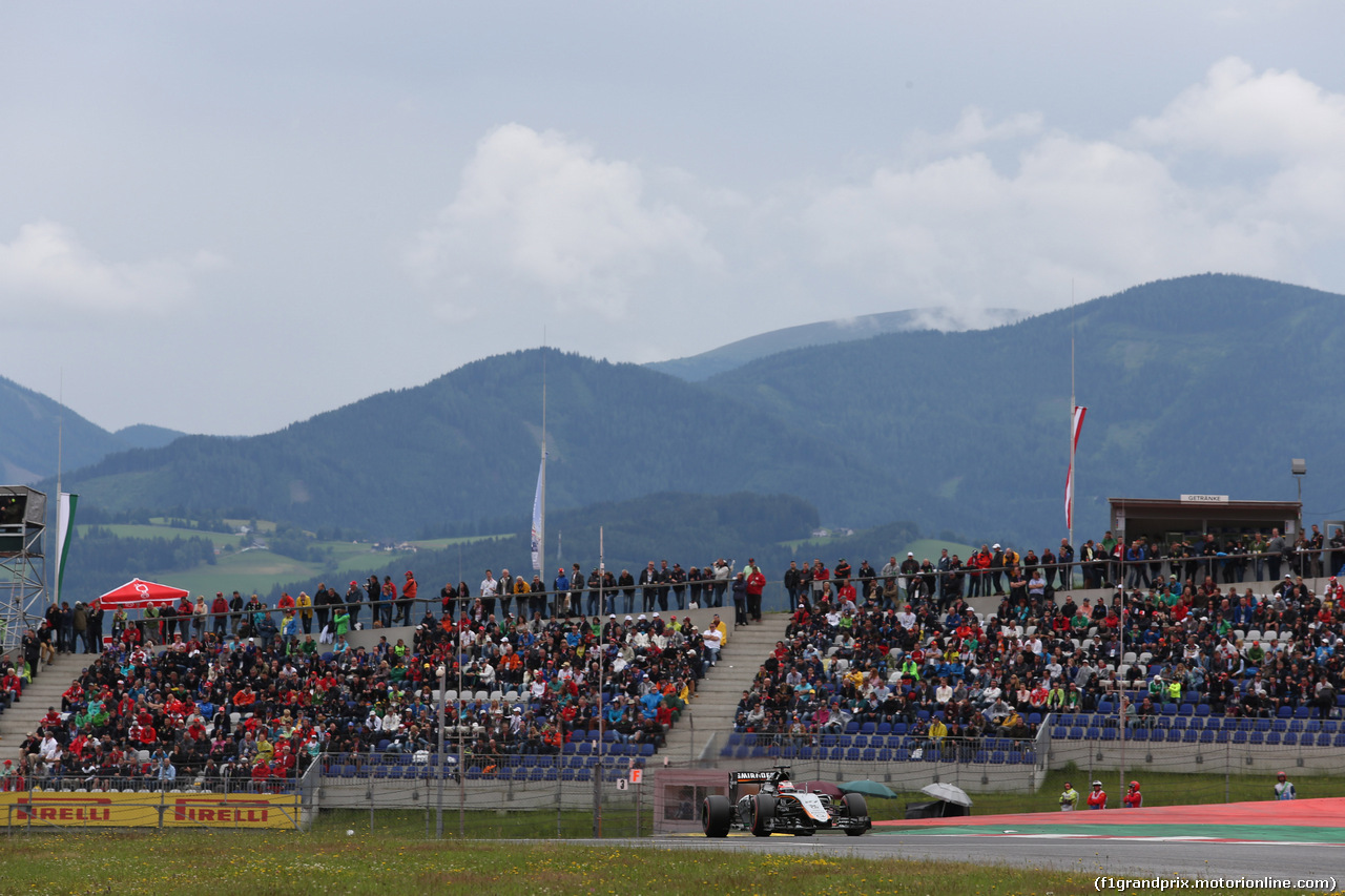 GP AUSTRIA, 20.06.2015- Qualifiche, Nico Hulkenberg (GER) Sahara Force India F1 VJM08