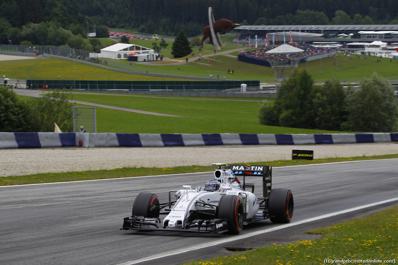 GP AUSTRIA, 20.06.2015- Qualifiche, Valtteri Bottas (FIN) Williams F1 Team FW37