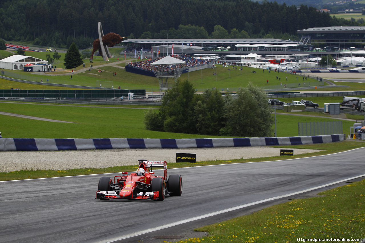 GP AUSTRIA, 20.06.2015- Qualifiche, Sebastian Vettel (GER) Ferrari SF15-T