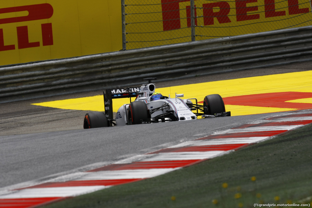 GP AUSTRIA, 20.06.2015- Qualifiche, Felipe Massa (BRA) Williams F1 Team FW37