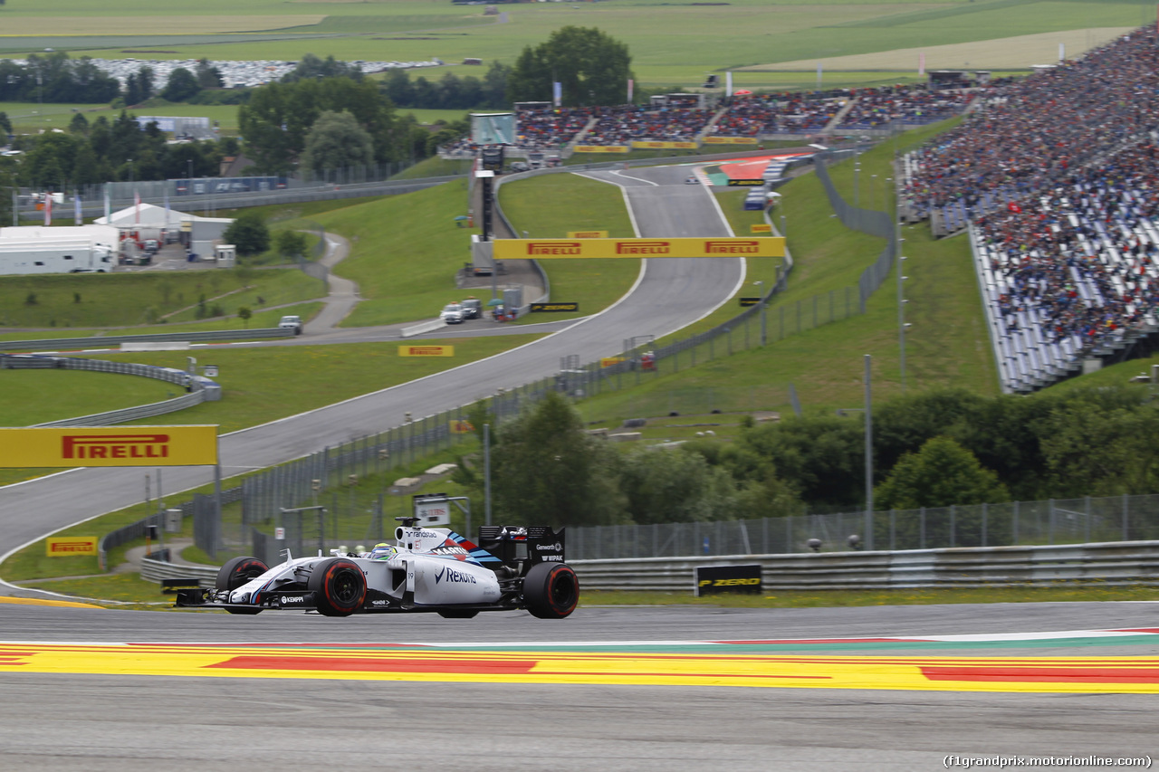 GP AUSTRIA, 20.06.2015- Qualifiche, Felipe Massa (BRA) Williams F1 Team FW37