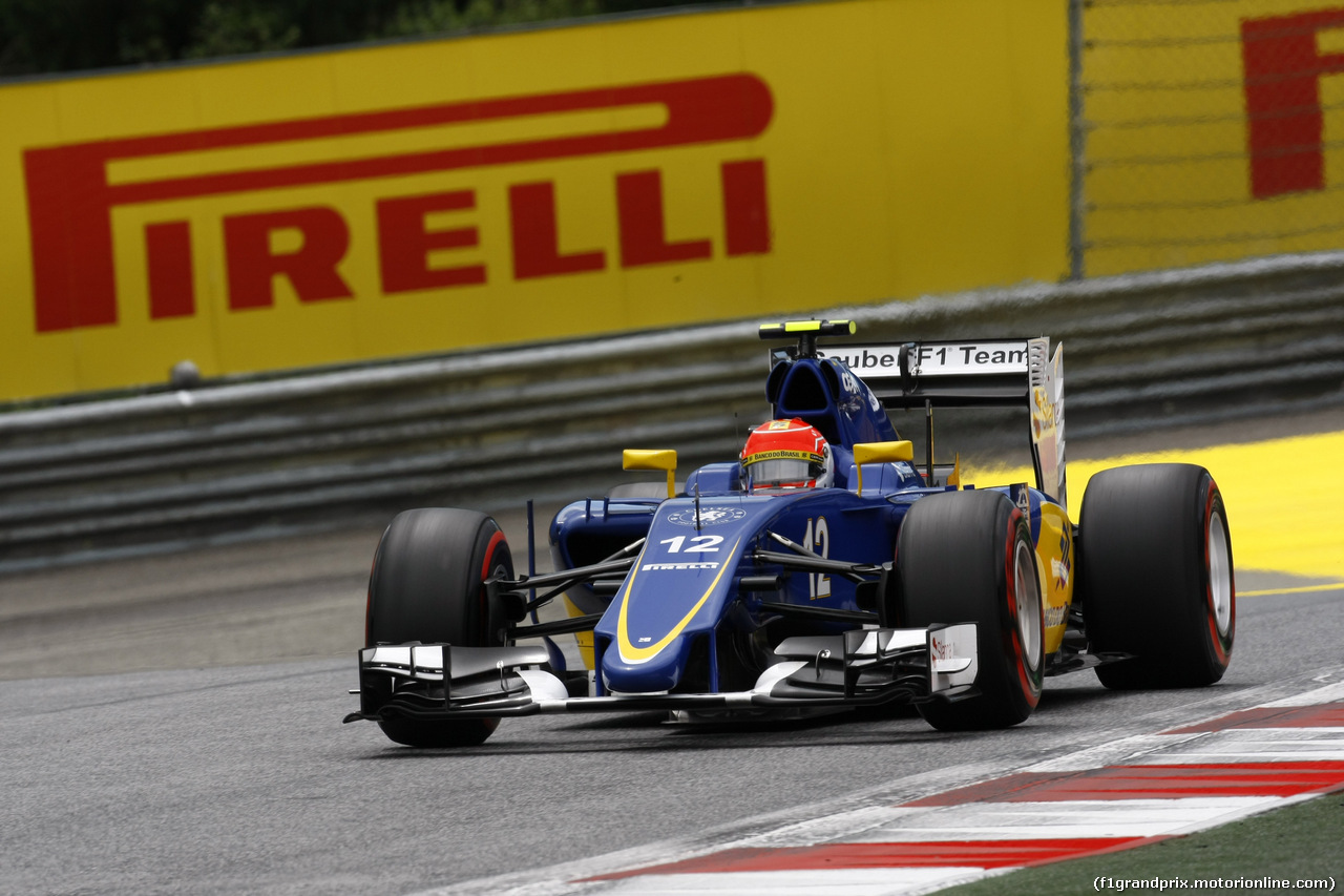 GP AUSTRIA, 20.06.2015- Qualifiche, Felipe Nasr (BRA) Sauber C34