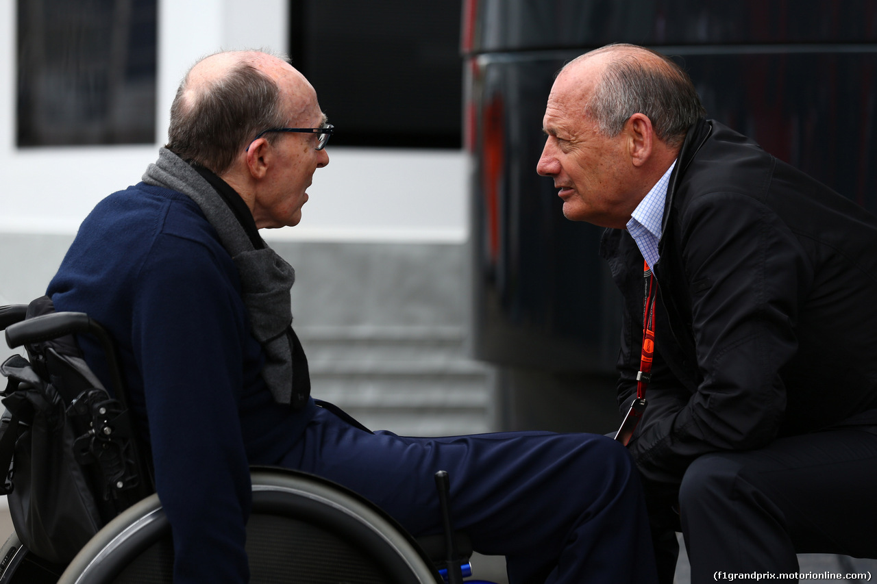 GP AUSTRIA, 20.06.2015-  Sir Frank Williams (GBR),Team Principal Williams F1 Team e Ron Dennis (GBR) McLaren Executive Chairman