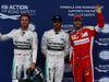 GP AUSTRIA, 20.06.2015- after Qualifiche celebration, Pole Position Lewis Hamilton (GBR) Mercedes AMG F1 W06 , 2nd Nico Rosberg (GER) Mercedes AMG F1 W06, 3rd Sebastian Vettel (GER) Ferrari SF15-T