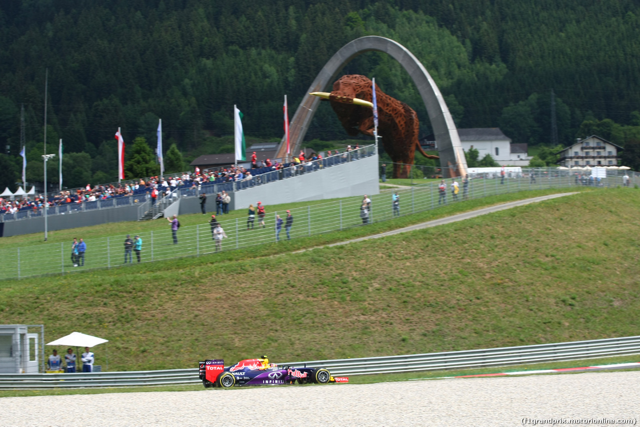 GP AUSTRIA, 19.06.2015- Prove Libere 1,  Daniil Kvyat (RUS) Red Bull Racing RB11