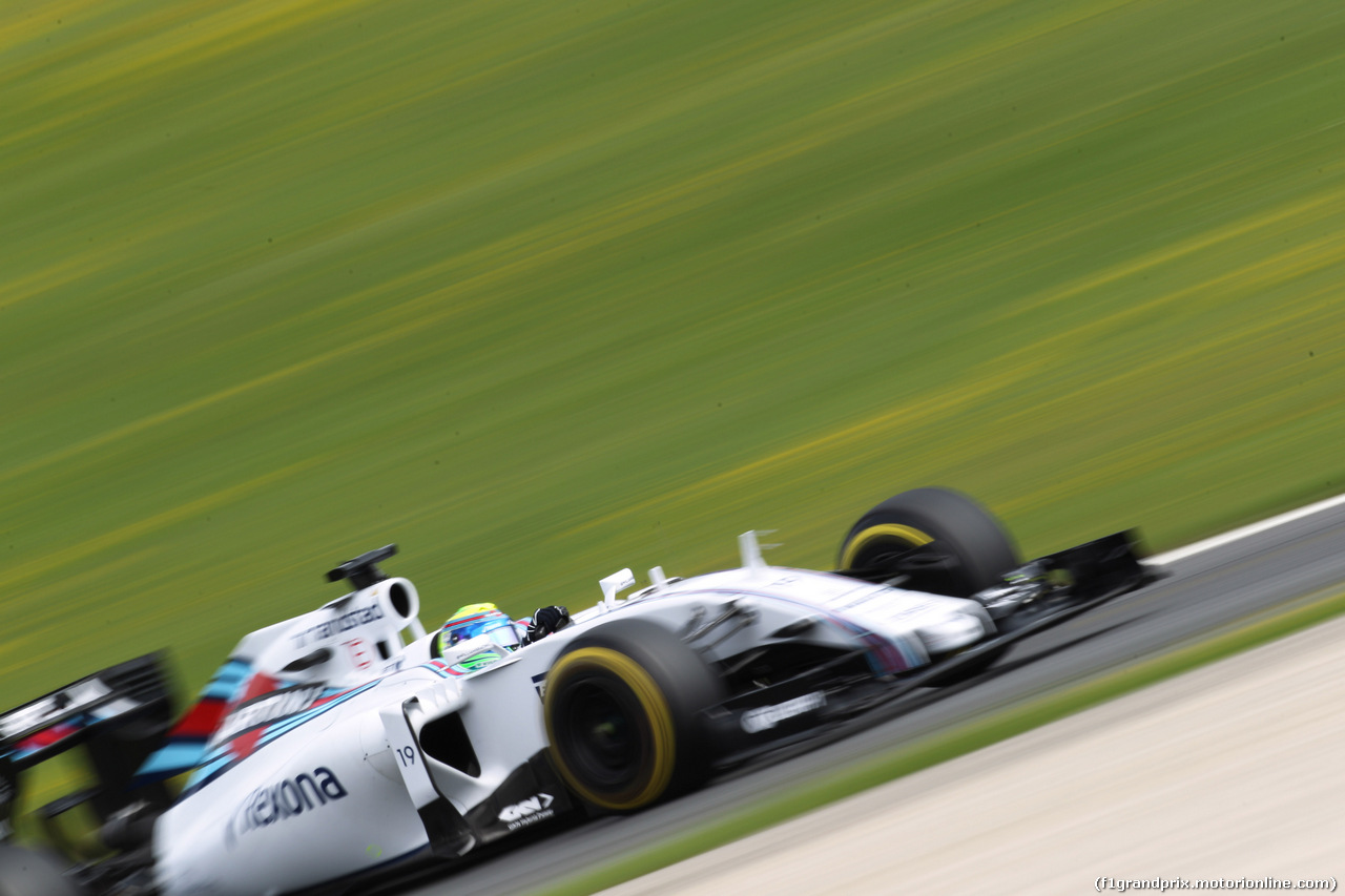 GP AUSTRIA, 19.06.2015- Prove Libere 1,  Felipe Massa (BRA) Williams F1 Team FW37