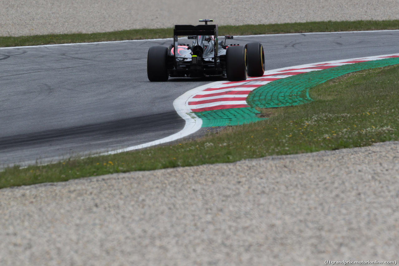 GP AUSTRIA, 19.06.2015- Prove Libere 1,  Jenson Button (GBR) McLaren Honda MP4-30