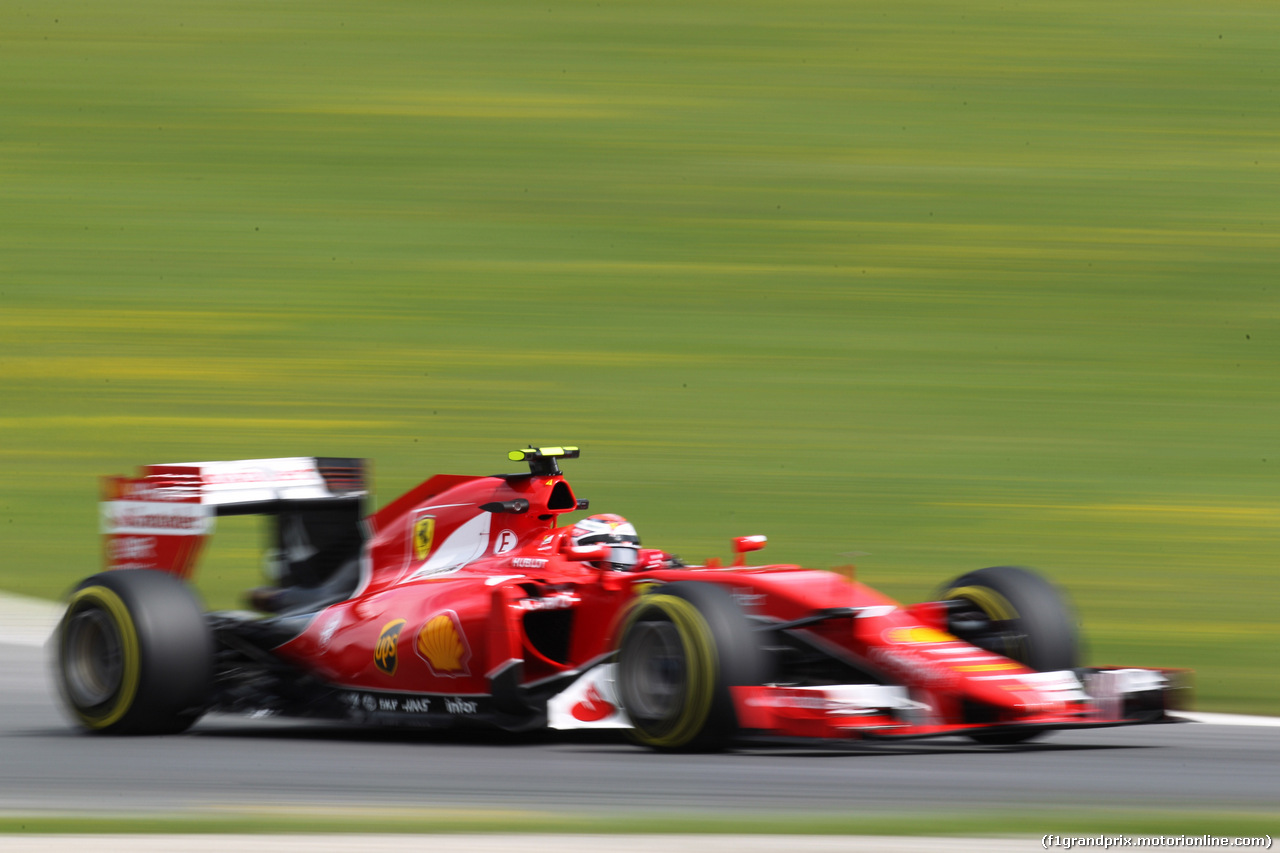 GP AUSTRIA, 19.06.2015- Prove Libere 1,  Kimi Raikkonen (FIN) Ferrari SF15-T