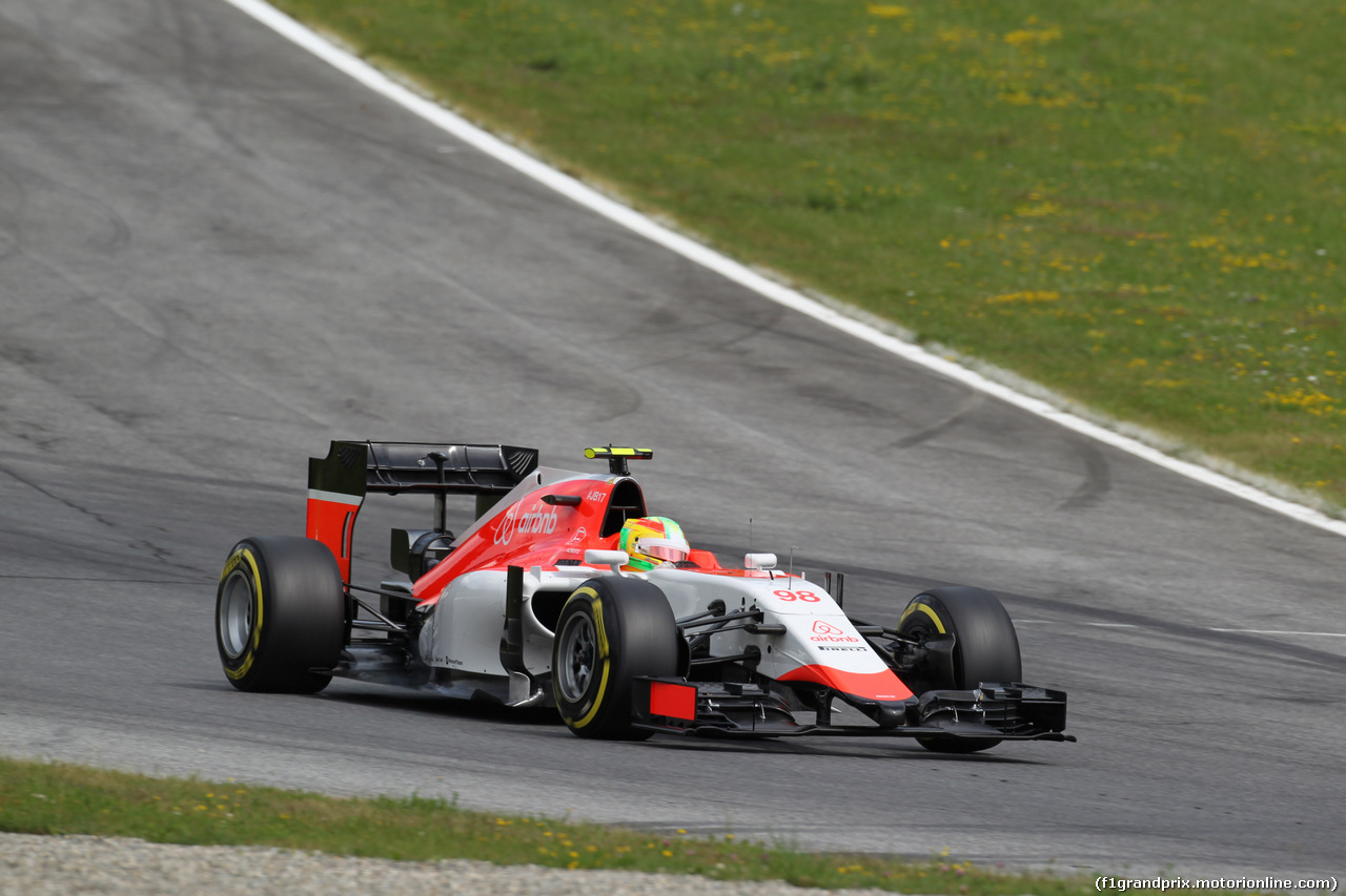 GP AUSTRIA, 19.06.2015- Prove Libere 1, Roberto Merhi (ESP) Manor Marussia F1 Team