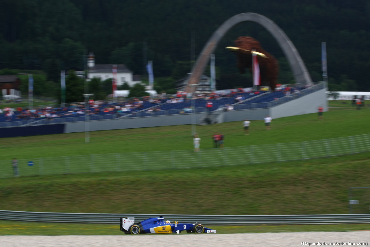 GP AUSTRIA, 19.06.2015- Prove Libere 1, Marcus Ericsson (SUE) Sauber C34