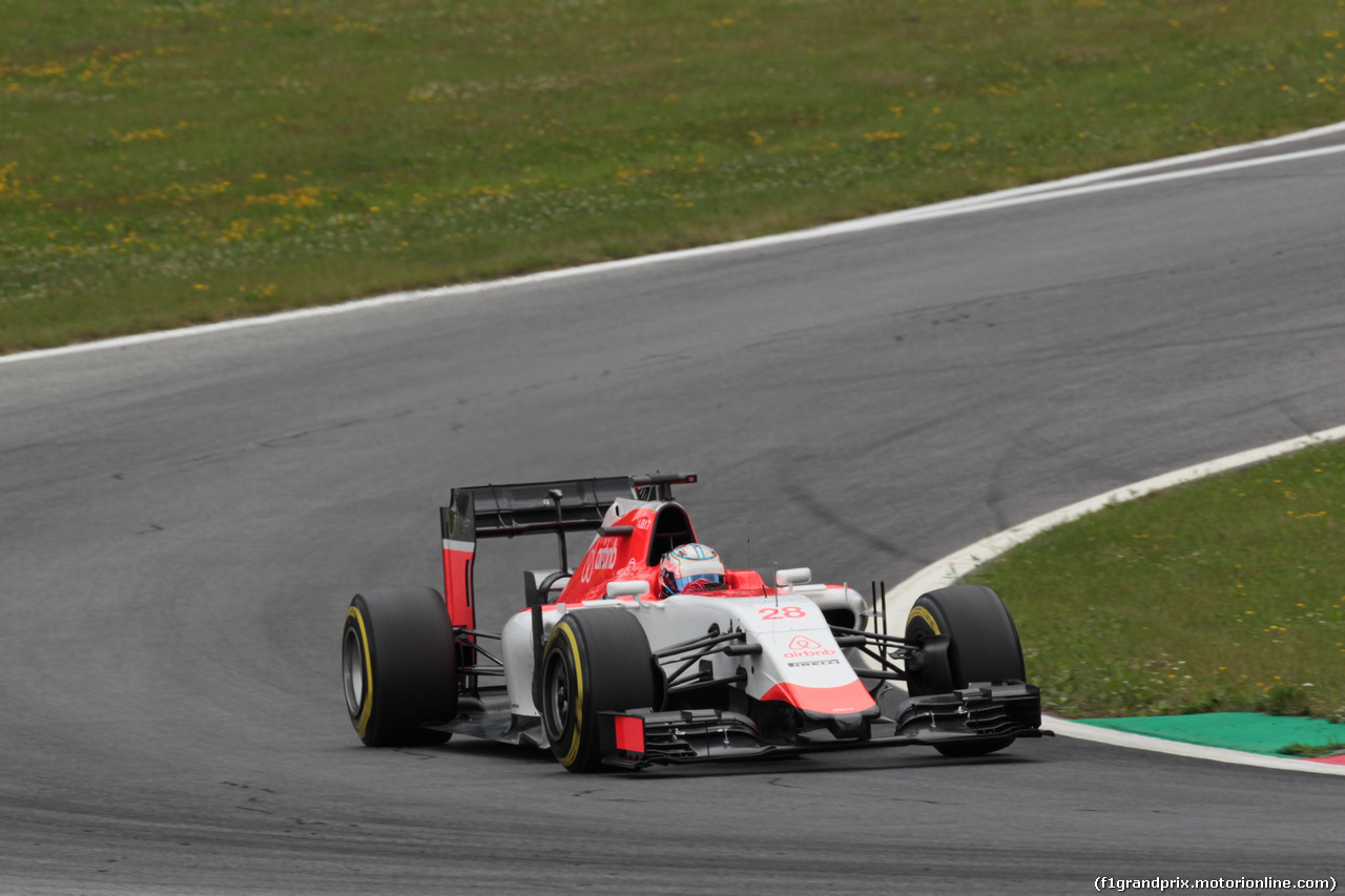 GP AUSTRIA, 19.06.2015- Prove Libere 1, William Stevens (GBR) Manor Marussia F1 Team