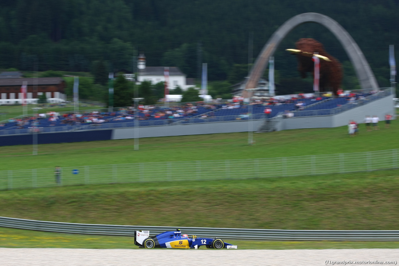 GP AUSTRIA, 19.06.2015- Prove Libere 1, Felipe Nasr (BRA) Sauber C34