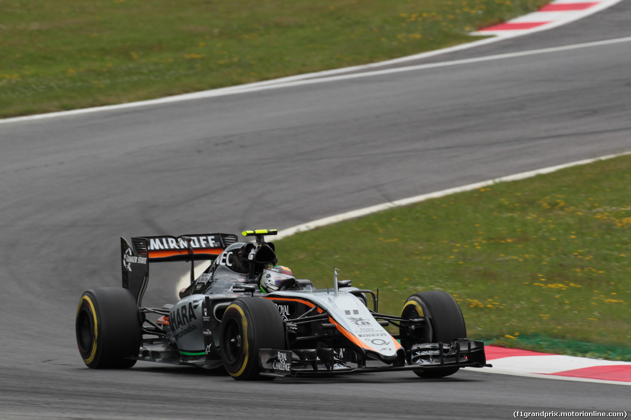 GP AUSTRIA, 19.06.2015- Prove Libere 1, Sergio Perez (MEX) Sahara Force India F1 Team VJM08