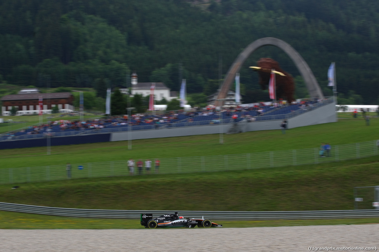 GP AUSTRIA, 19.06.2015- Prove Libere 1, Nico Hulkenberg (GER) Sahara Force India F1 VJM08