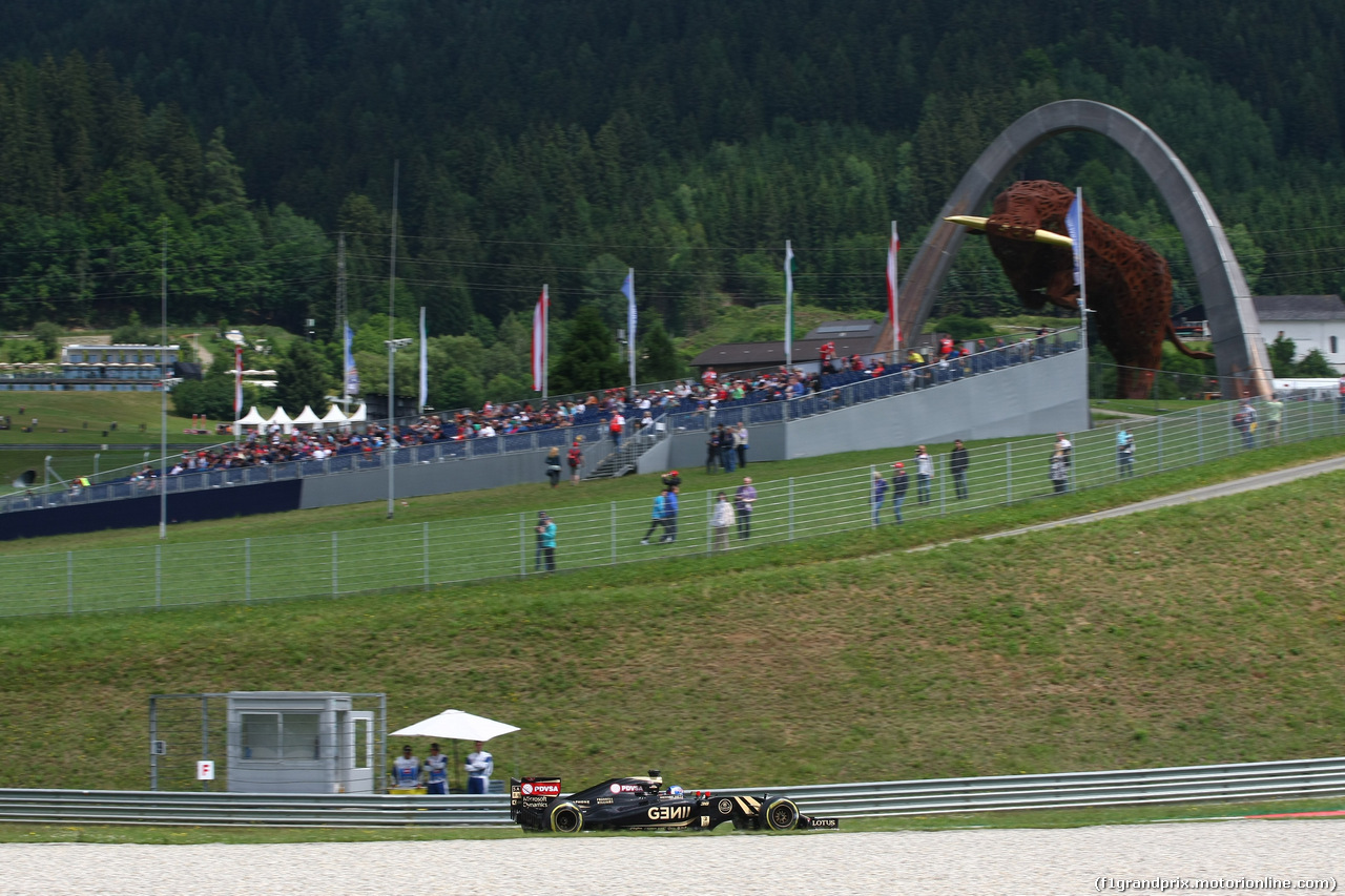 GP AUSTRIA, 19.06.2015- Prove Libere 1, Jolyon Palmer (GBR)  Lotus F1 Team E23 deserve e developing driver