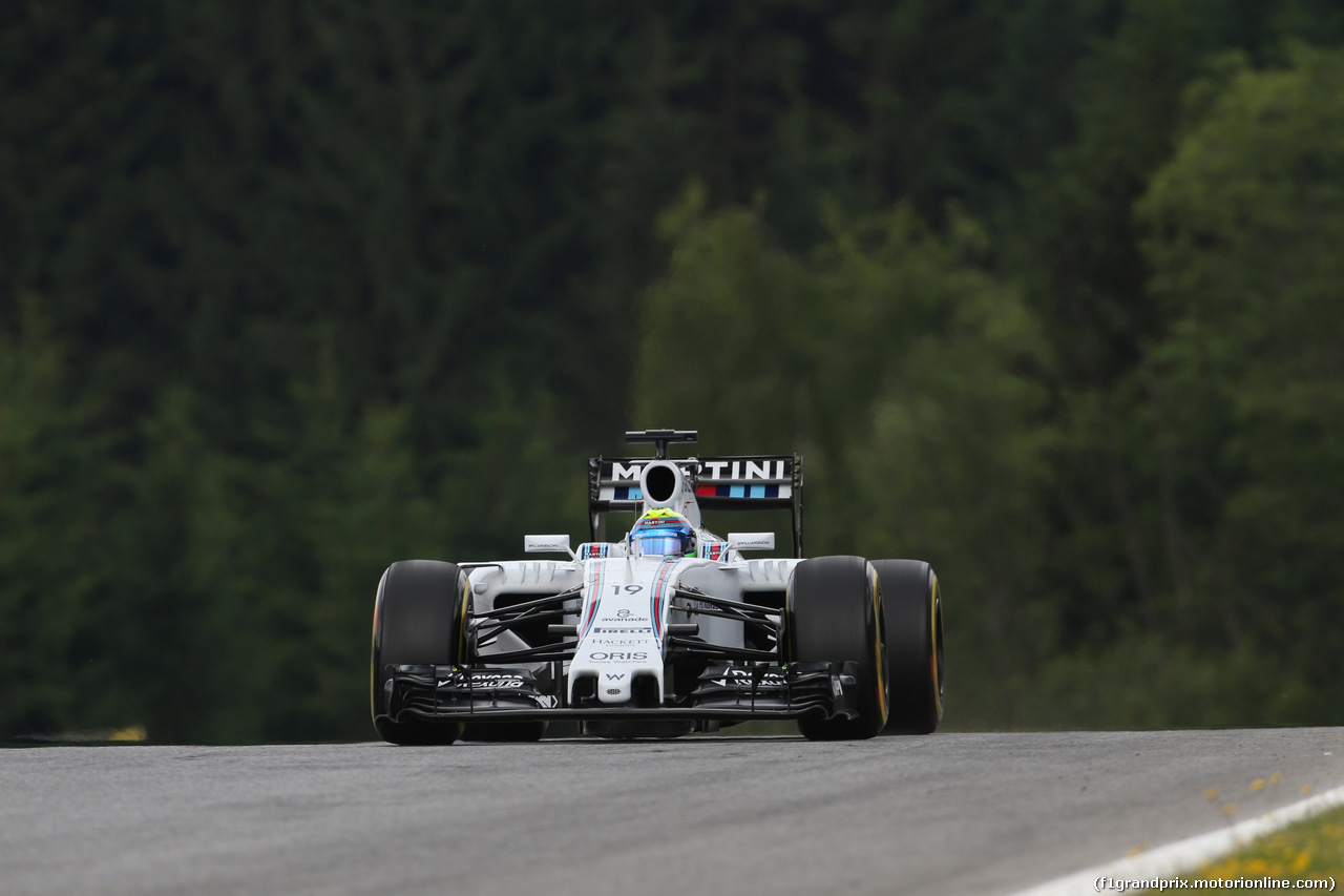 GP AUSTRIA, 19.06.2015- Prove Libere 1, Felipe Massa (BRA) Williams F1 Team FW37