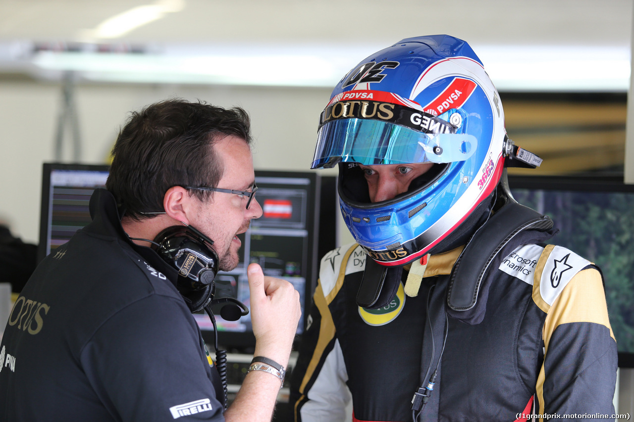 GP AUSTRIA, 19.06.2015- Prove Libere 1, Jolyon Palmer (GBR)  Lotus F1 Team E23 deserve e developing driver