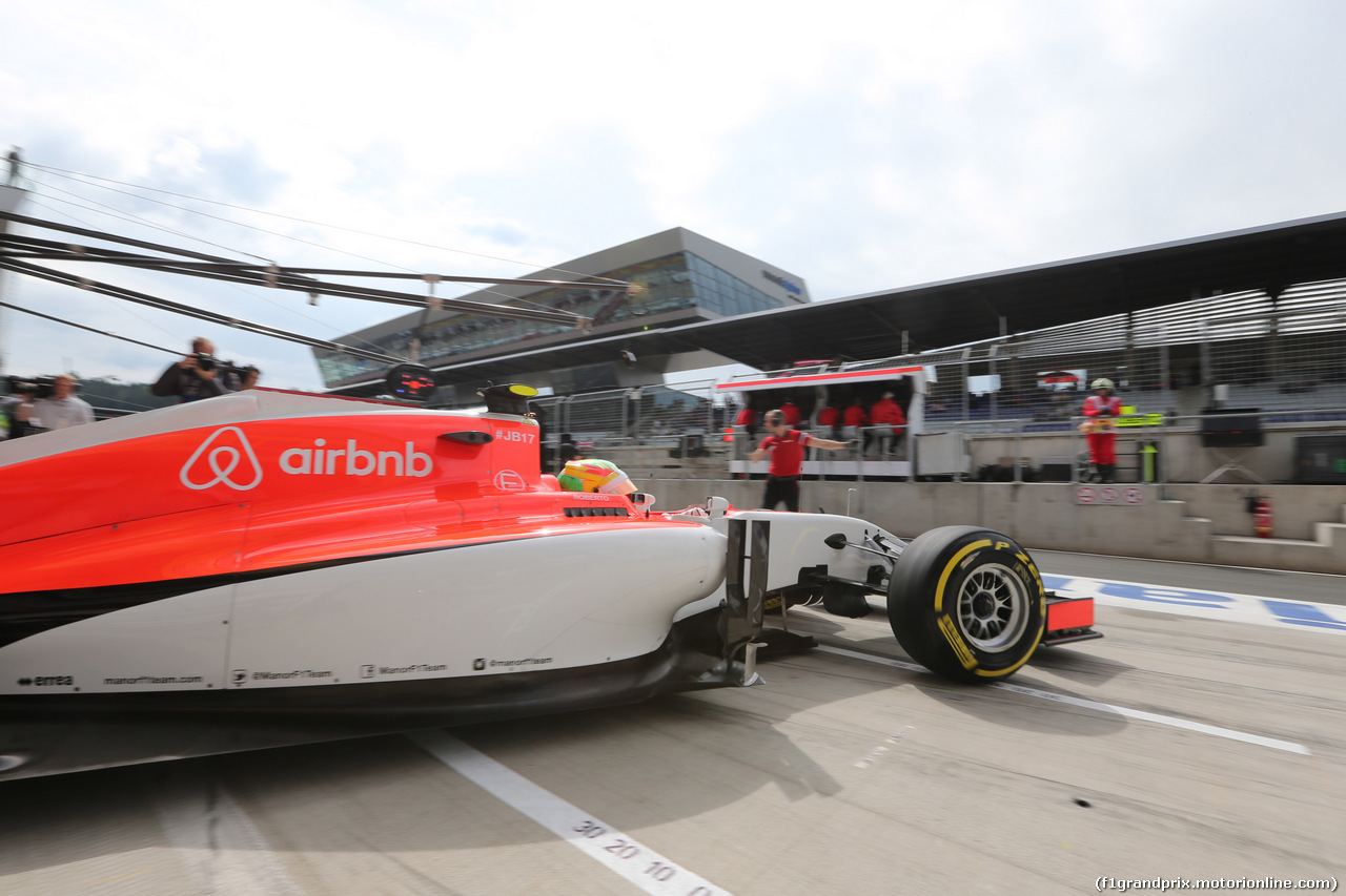 GP AUSTRIA, 19.06.2015- Prove Libere 1, Roberto Merhi (ESP) Manor Marussia F1 Team