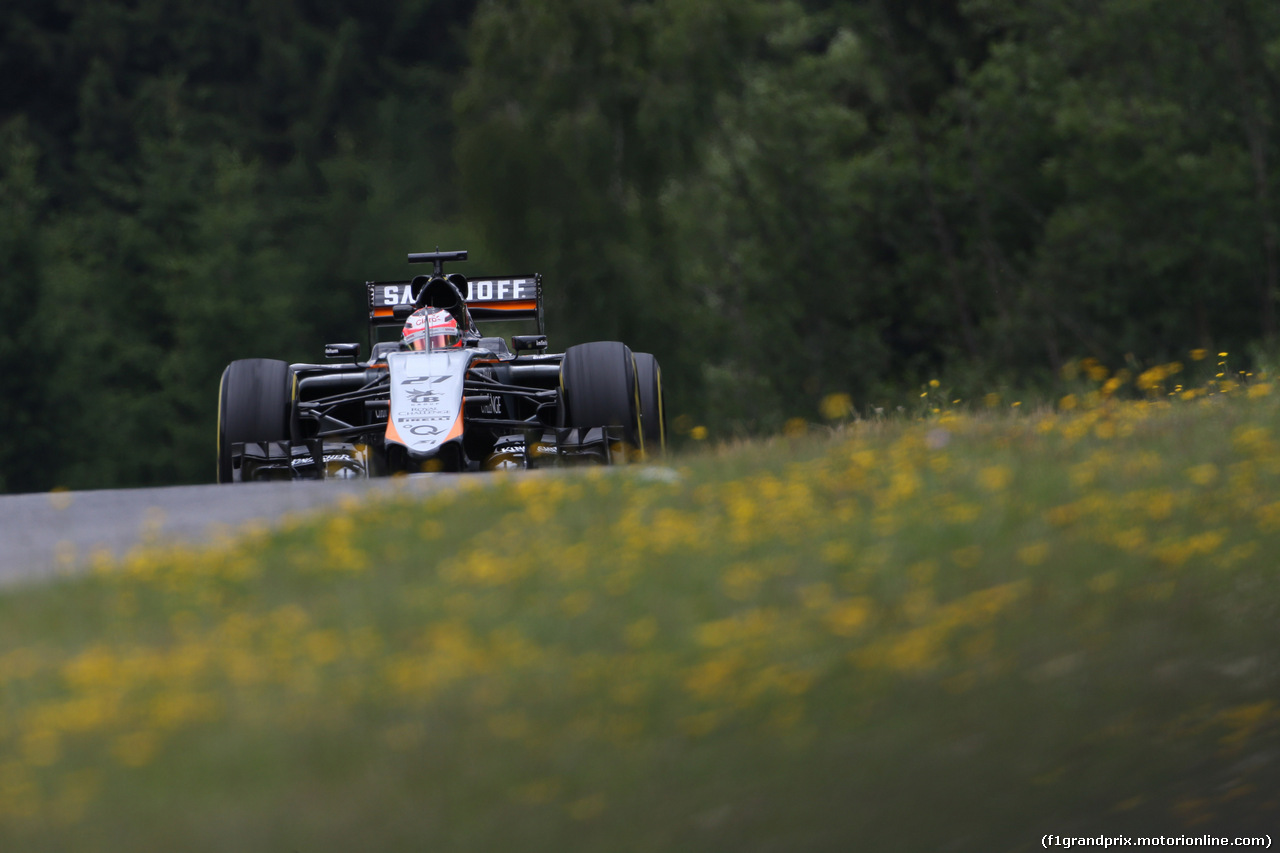 GP AUSTRIA, 19.06.2015- Prove Libere 1, Nico Hulkenberg (GER) Sahara Force India F1 VJM08