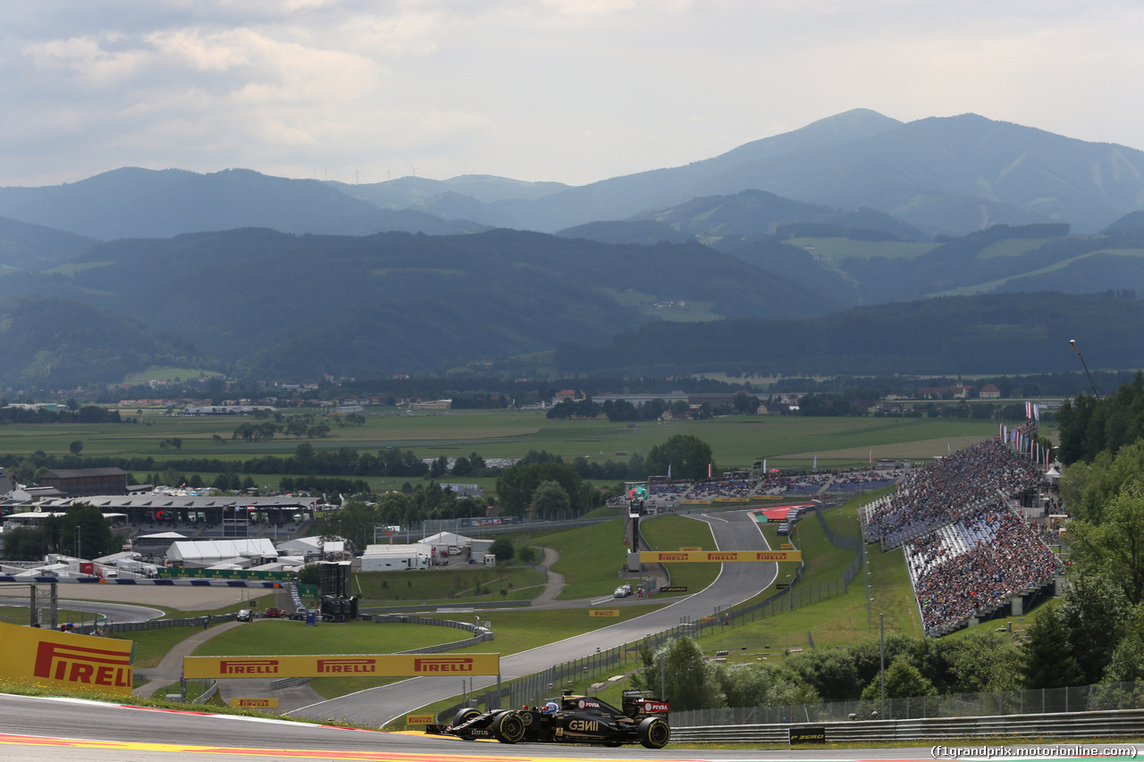 GP AUSTRIA, 19.06.2015- Prove Libere 1, Jolyon Palmer (GBR)  Lotus F1 Team E23 deserve e developing driver