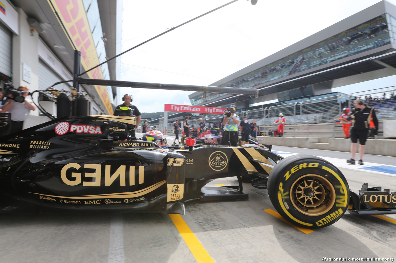 GP AUSTRIA, 19.06.2015- Prove Libere 1, Pastor Maldonado (VEN) Lotus F1 Team E23