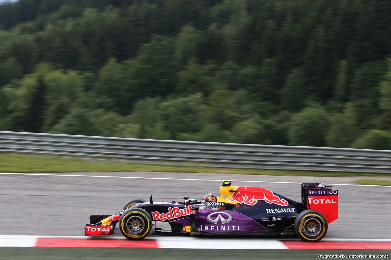 GP AUSTRIA, 19.06.2015- Prove Libere 1, Daniil Kvyat (RUS) Red Bull Racing RB11