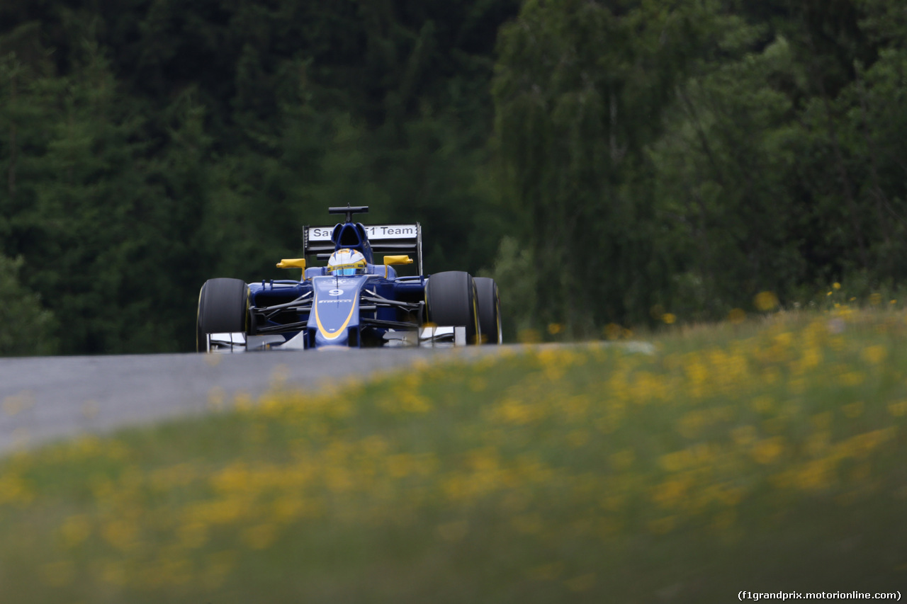 GP AUSTRIA, 19.06.2015- Prove Libere 1, Marcus Ericsson (SUE) Sauber C34