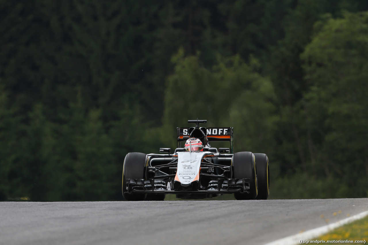 GP AUSTRIA, 19.06.2015- Prove Libere 1, Nico Hulkenberg (GER) Sahara Force India F1 VJM08