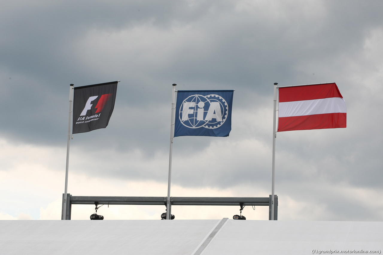 GP AUSTRIA, 19.06.2015-Flags