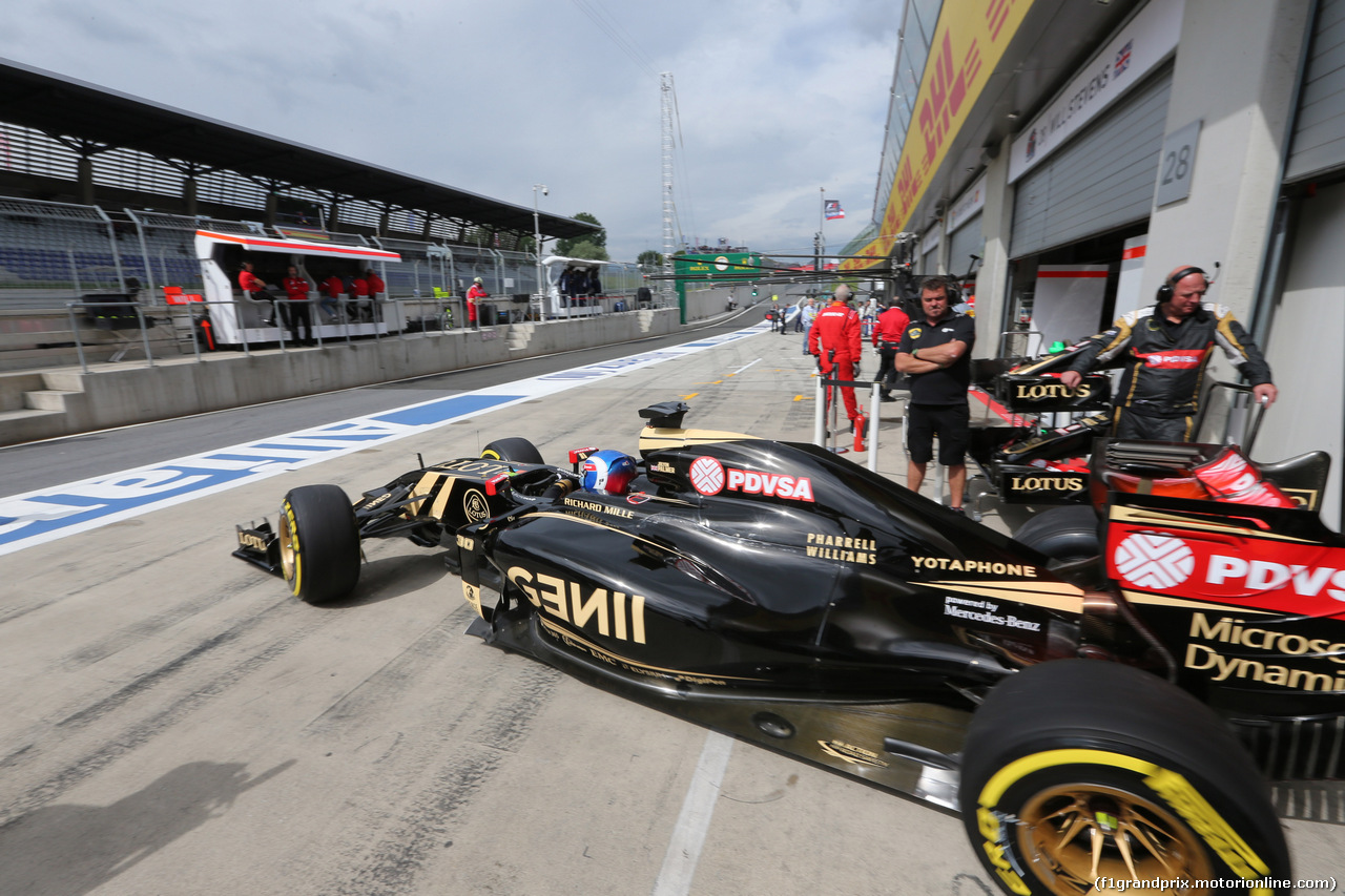 GP AUSTRIA, 19.06.2015- Prove Libere 1, Jolyon Palmer (GBR)  Lotus F1 Team E23 deserve e developing driver