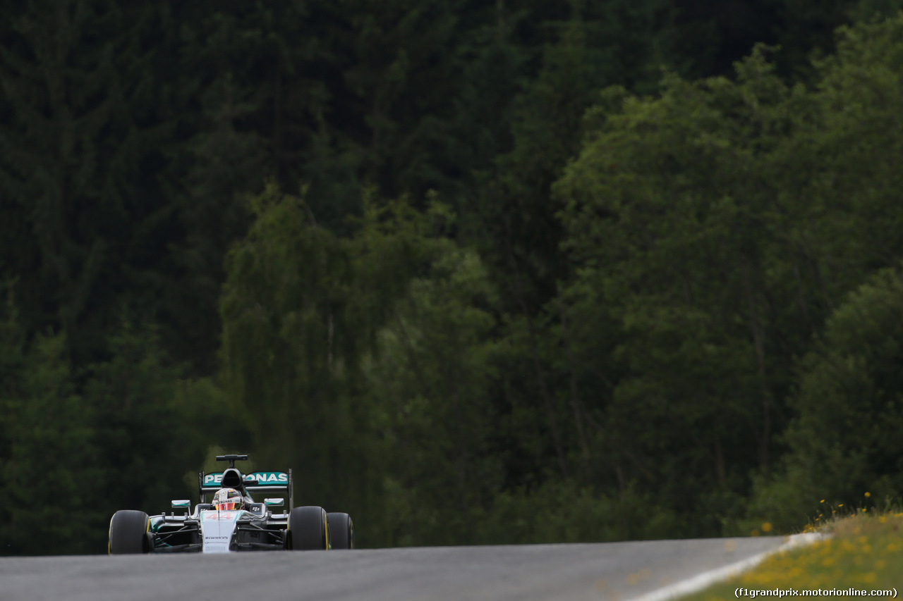 GP AUSTRIA, 19.06.2015- Prove Libere 1, Lewis Hamilton (GBR) Mercedes AMG F1 W06