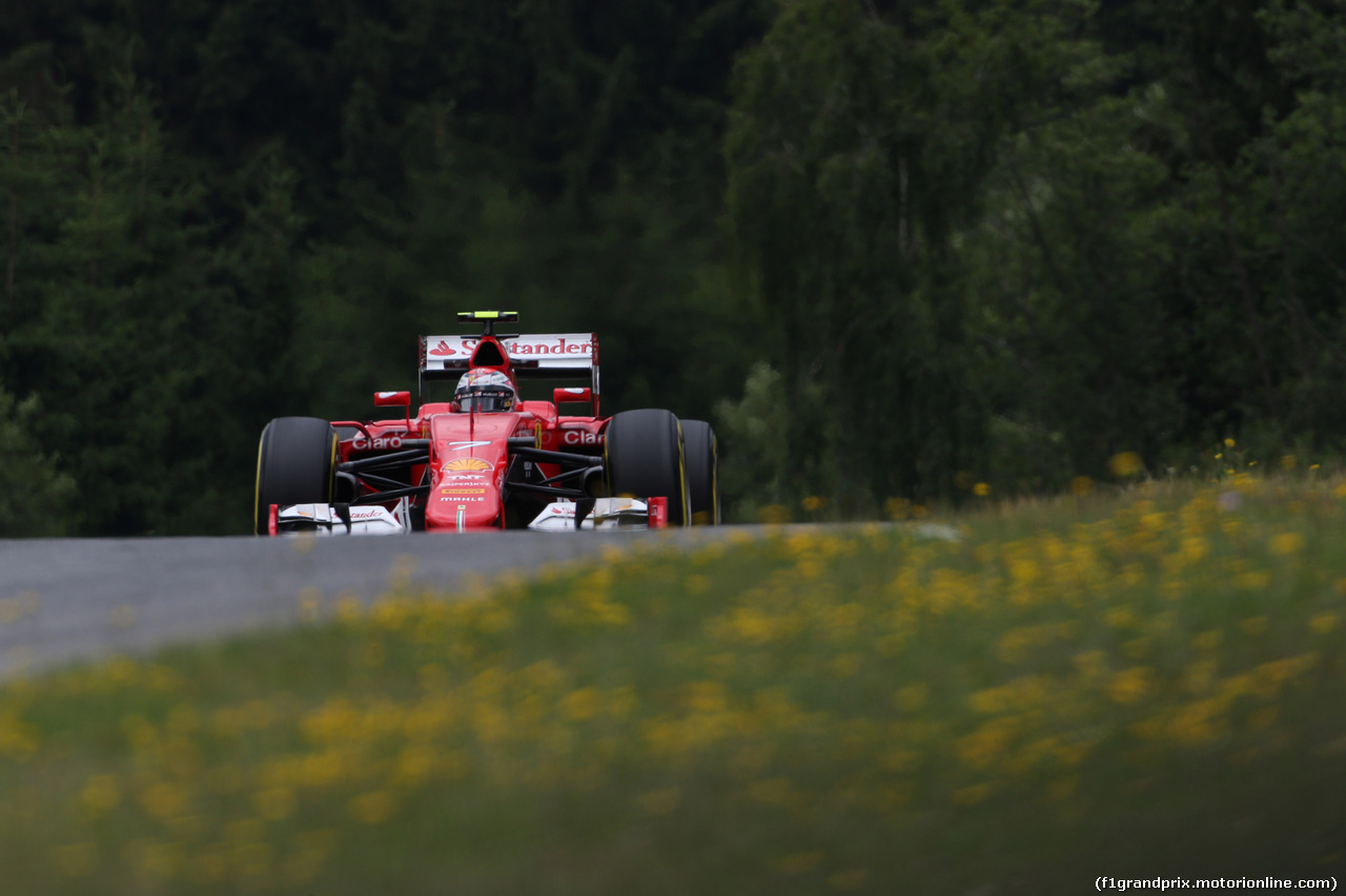 GP AUSTRIA, 19.06.2015- Prove Libere 1, Kimi Raikkonen (FIN) Ferrari SF15-T