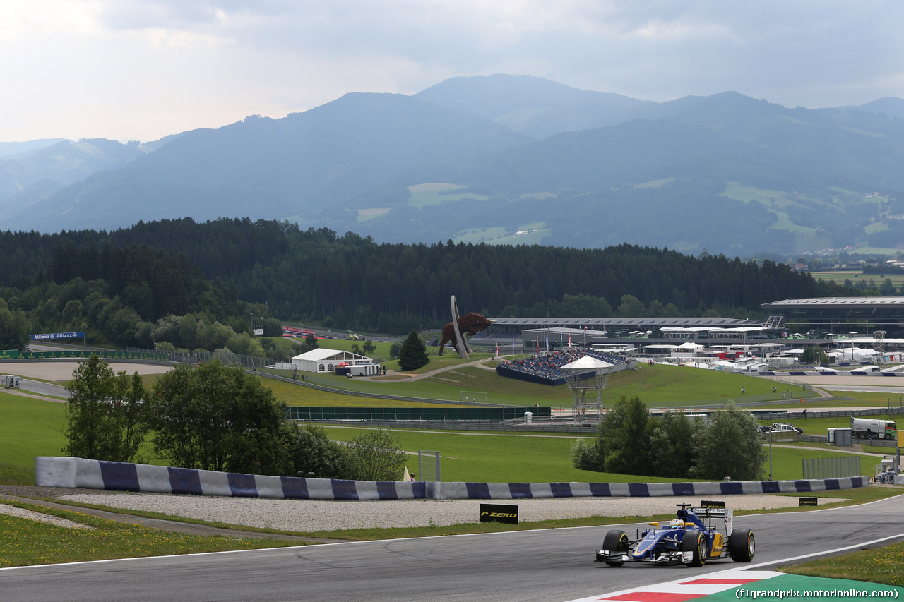 GP AUSTRIA, 19.06.2015- Prove Libere 1, Marcus Ericsson (SUE) Sauber C34