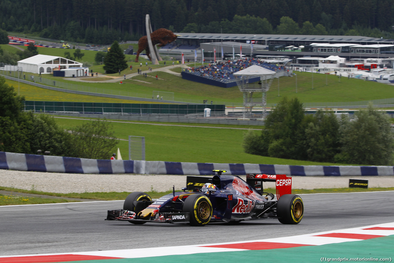 GP AUSTRIA, 19.06.2015- Prove Libere 2, Carlos Sainz Jr (ESP) Scuderia Toro Rosso STR10