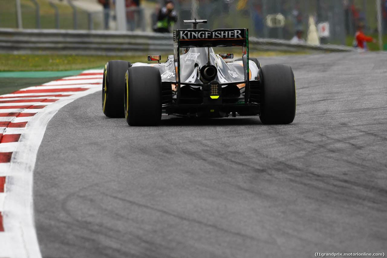 GP AUSTRIA, 19.06.2015- Prove Libere 2, Nico Hulkenberg (GER) Sahara Force India F1 VJM08