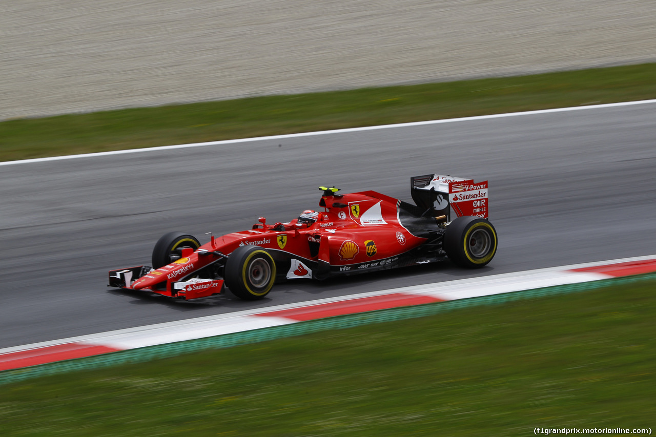 GP AUSTRIA, 19.06.2015- Prove Libere 2, Kimi Raikkonen (FIN) Ferrari SF15-T