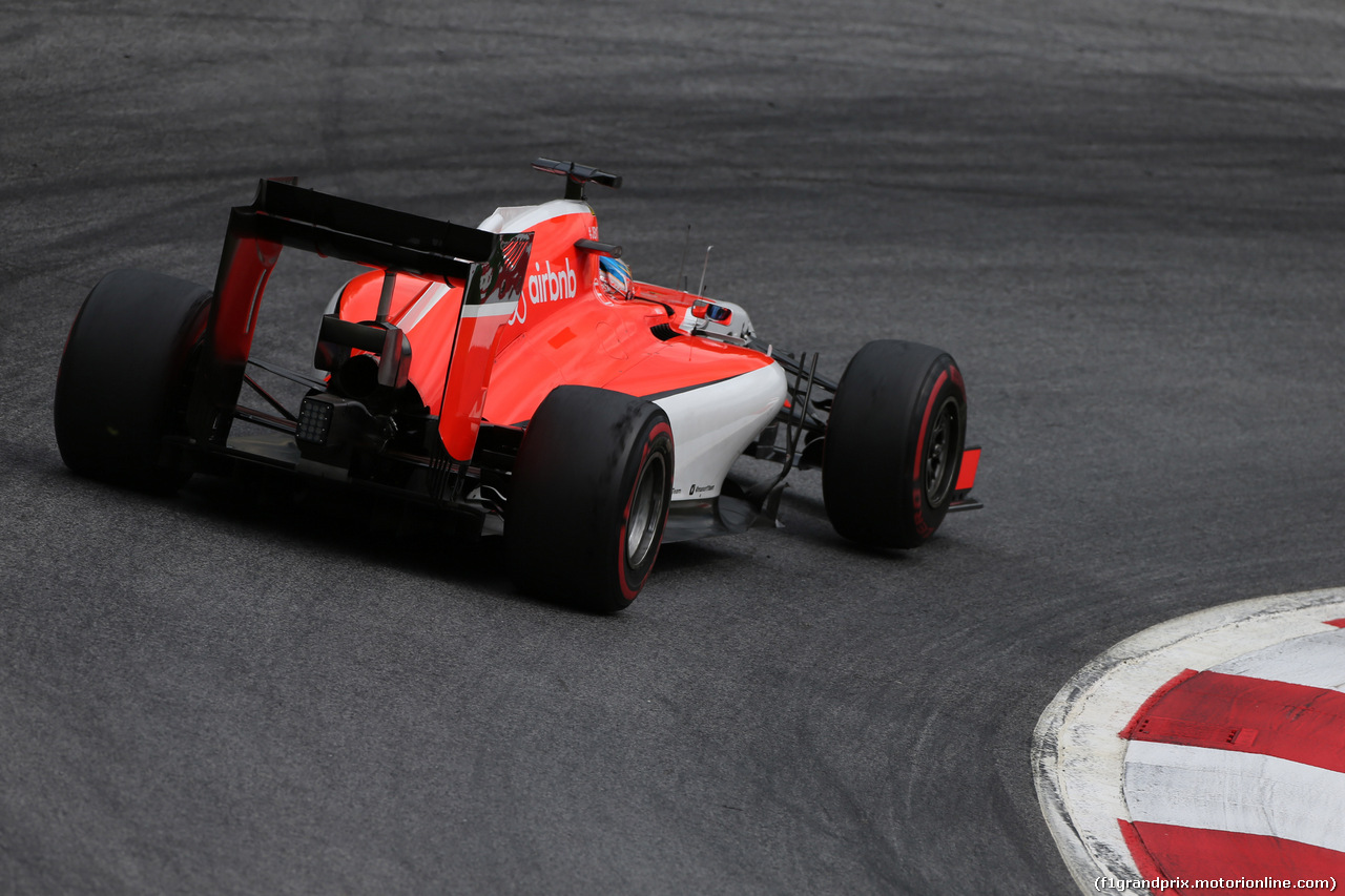 GP AUSTRIA, 19.06.2015- Prove Libere 2, William Stevens (GBR) Manor Marussia F1 Team