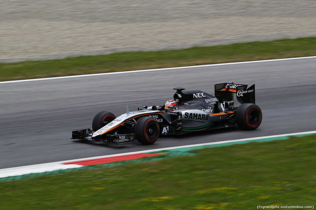 GP AUSTRIA, 19.06.2015- Prove Libere 2, Nico Hulkenberg (GER) Sahara Force India F1 VJM08