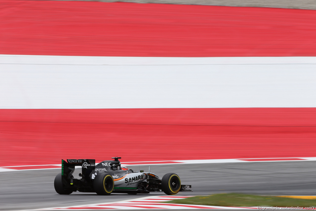 GP AUSTRIA, 19.06.2015- Prove Libere 2, Nico Hulkenberg (GER) Sahara Force India F1 VJM08