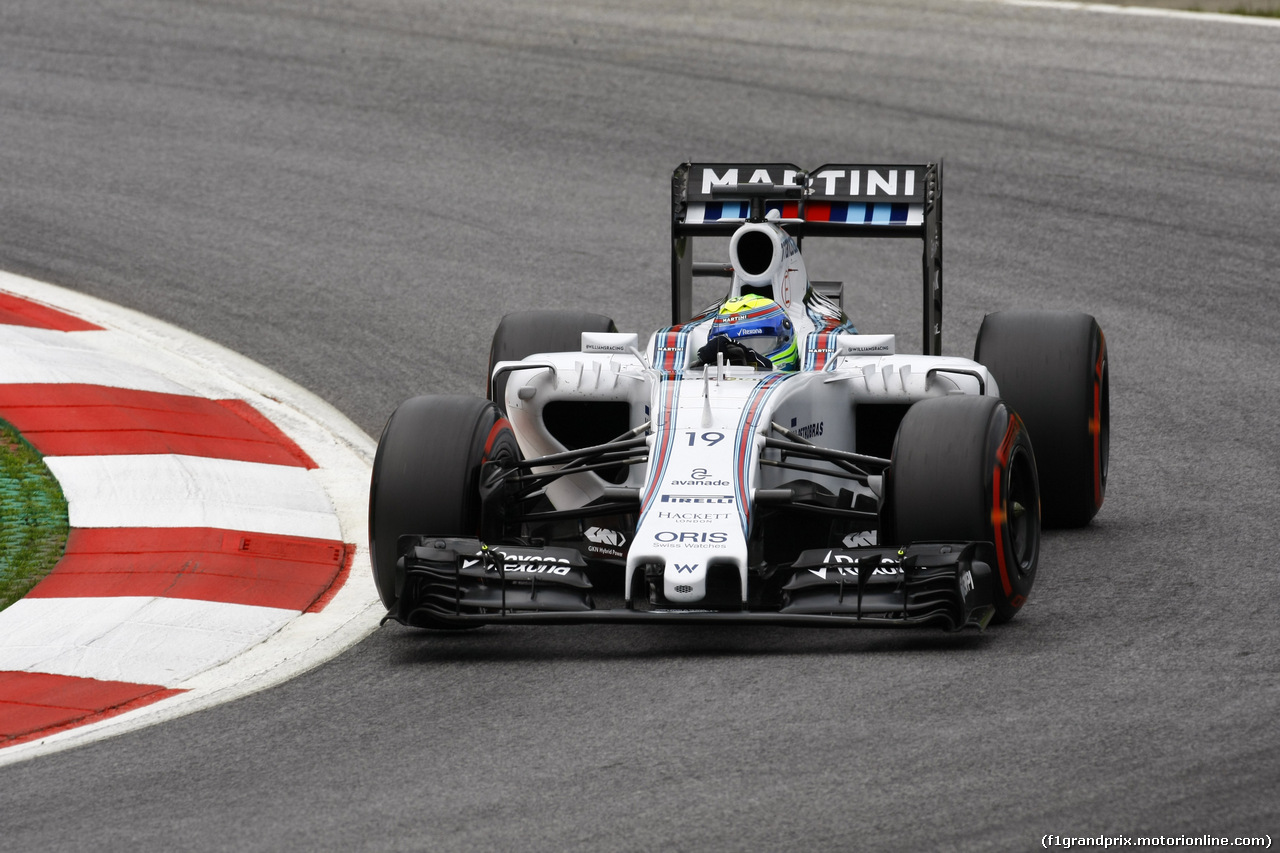 GP AUSTRIA, 19.06.2015- Prove Libere 2, Felipe Massa (BRA) Williams F1 Team FW37