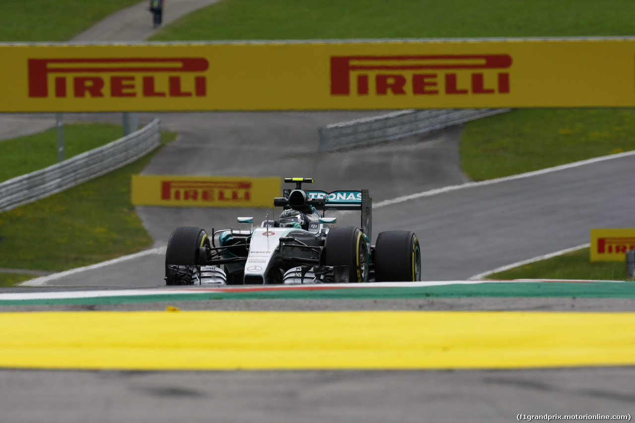 GP AUSTRIA, 19.06.2015- Prove Libere 2, Nico Rosberg (GER) Mercedes AMG F1 W06