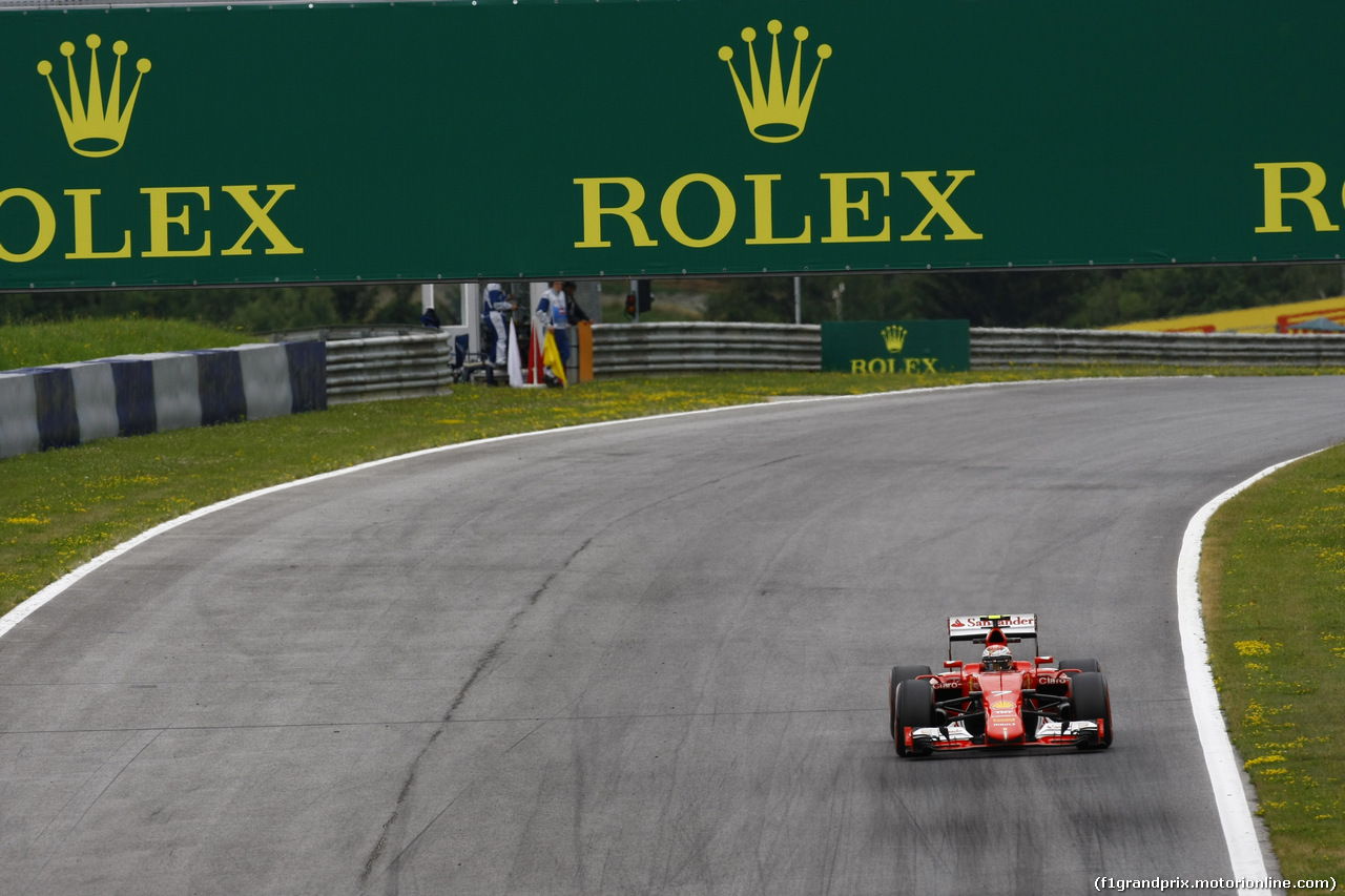 GP AUSTRIA, 19.06.2015- Prove Libere 2, Kimi Raikkonen (FIN) Ferrari SF15-T