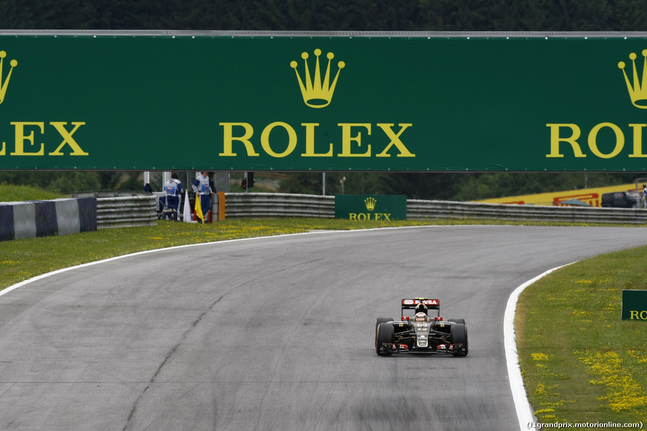 GP AUSTRIA, 19.06.2015- Prove Libere 2, Pastor Maldonado (VEN) Lotus F1 Team E23