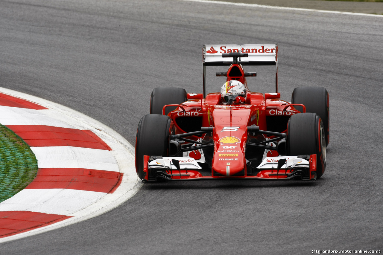 GP AUSTRIA, 19.06.2015- Prove Libere 2, Sebastian Vettel (GER) Ferrari SF15-T