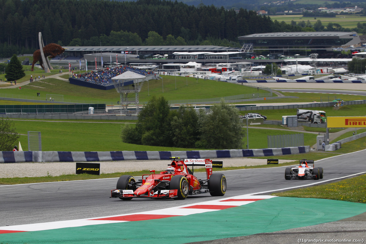 GP AUSTRIA, 19.06.2015- Prove Libere 2, Kimi Raikkonen (FIN) Ferrari SF15-T